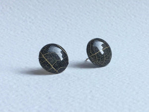 Leaf Stud Earrings-Medium
