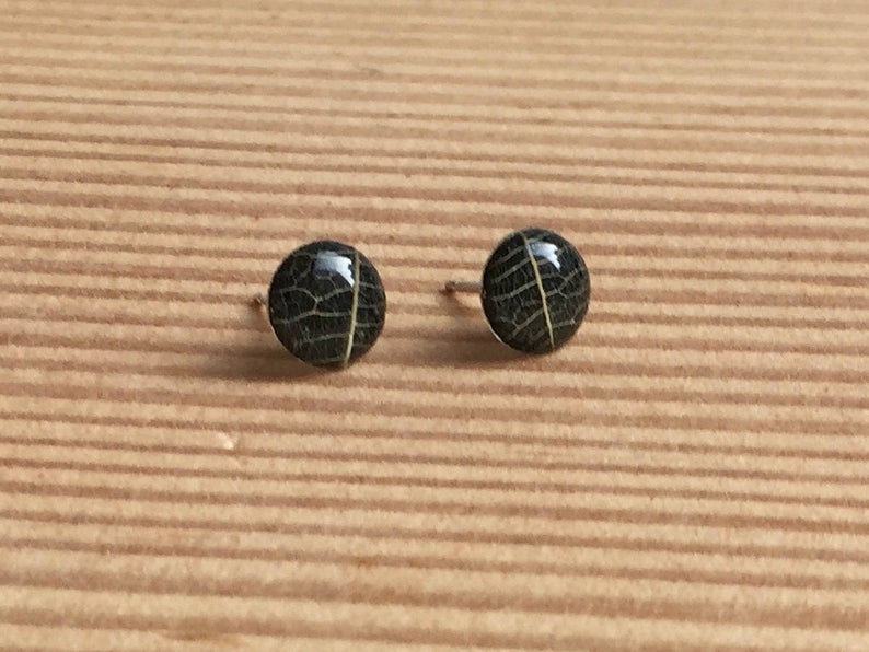 Leaf Stud Earrings-Small