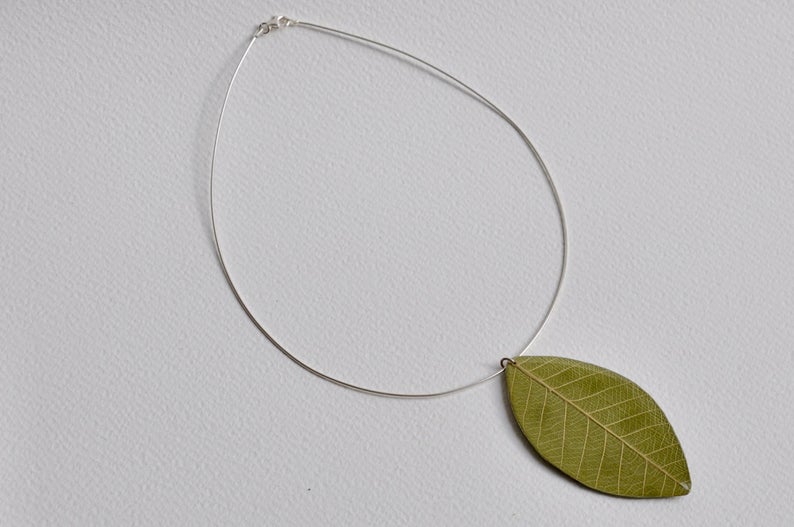 Handmade Leaf Pendant- Large