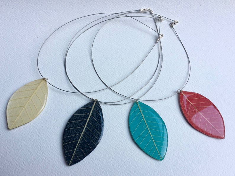 Handmade Leaf Pendant-Large