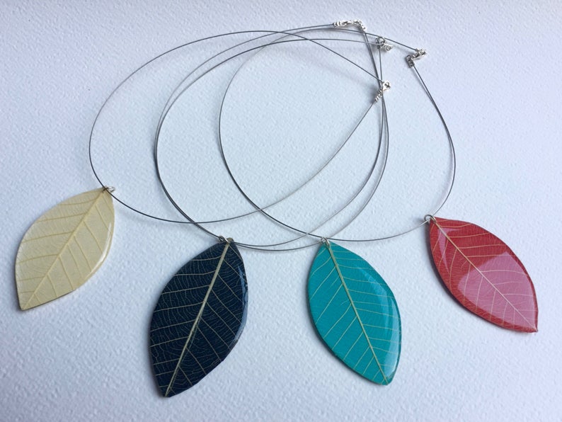 Handmade Leaf Pendant- Large