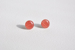 Leaf Stud Earrings-Medium