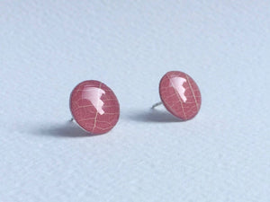 Leaf Stud Earrings-Medium