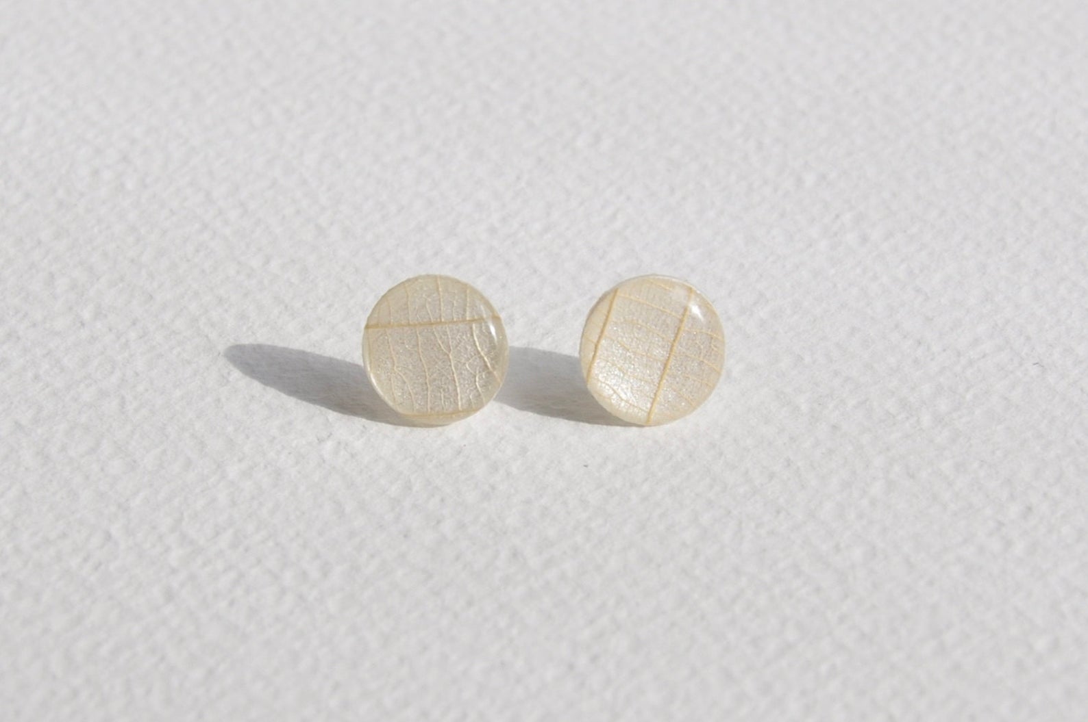 Leaf Stud Earrings-Medium