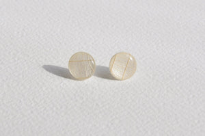 Leaf Stud Earrings-Medium