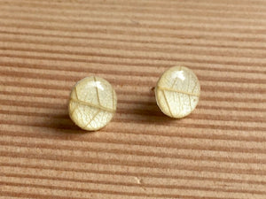 Leaf Stud Earrings-Medium
