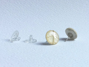 Leaf Stud Earrings-Medium